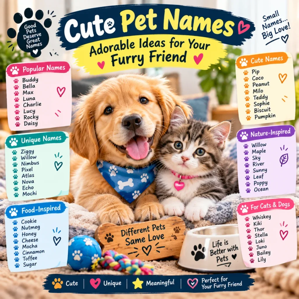 Cute Pet Names Adorable Ideas for Your Furry Friend