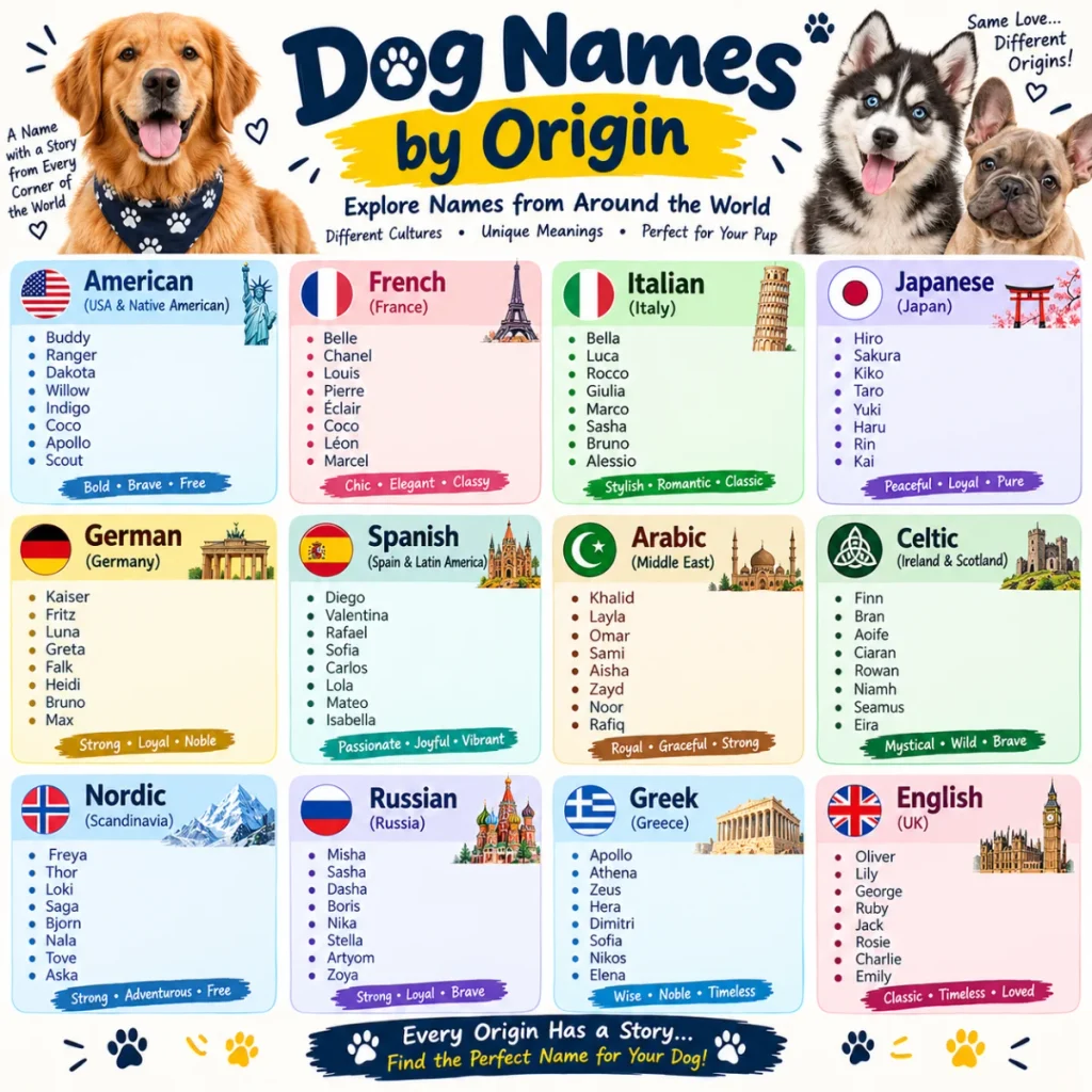 Dog Names by Origin