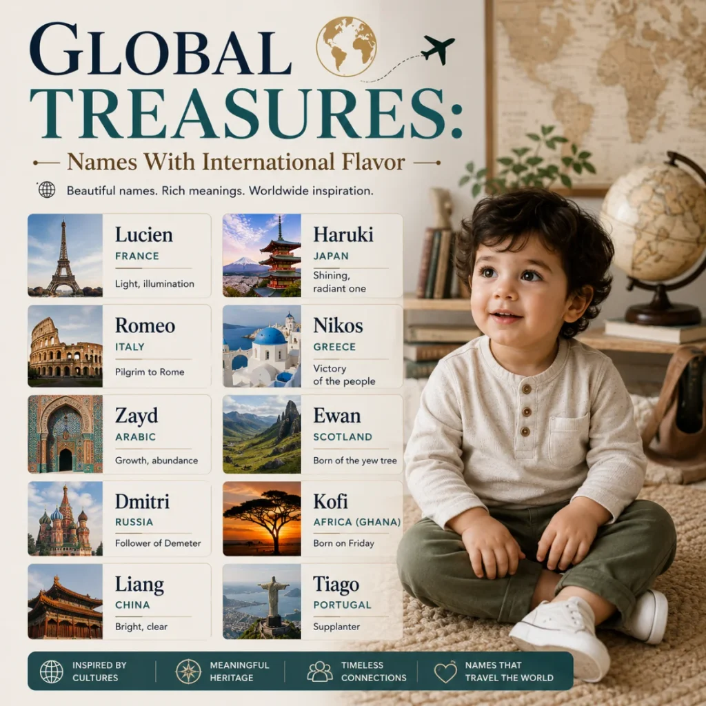 Global Treasures Names With International Flavor