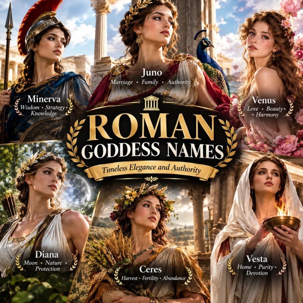 Roman Goddess Names Timeless Elegance and Authority