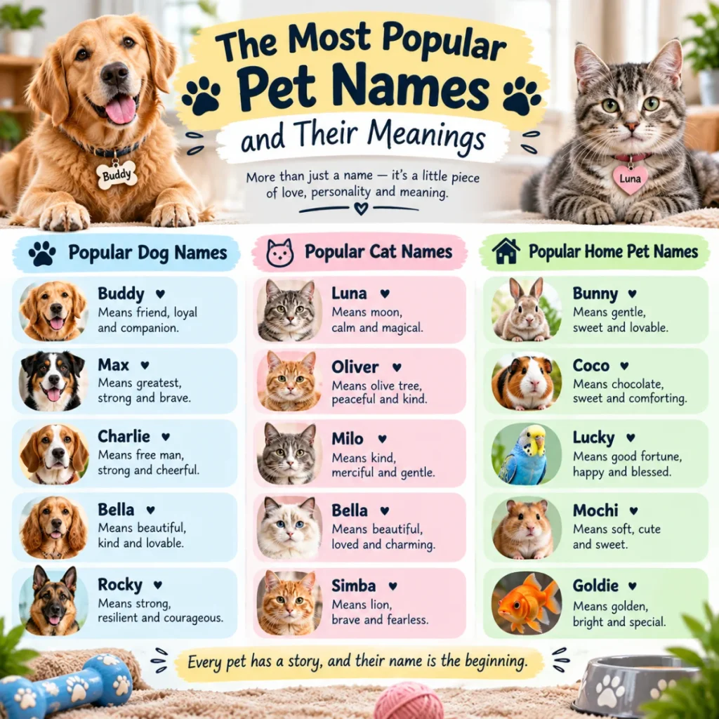 The Most Popular Pet Names and Their Meanings
