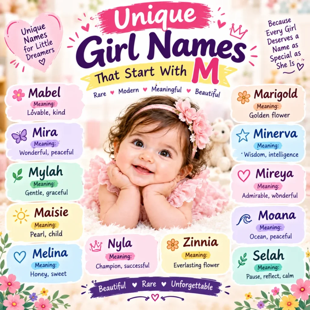 Unique Girl Names That Start With M