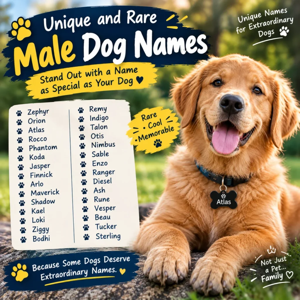 Unique and Rare Male Dog Names