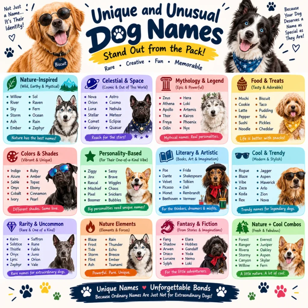 Unique and Unusual Dog Names