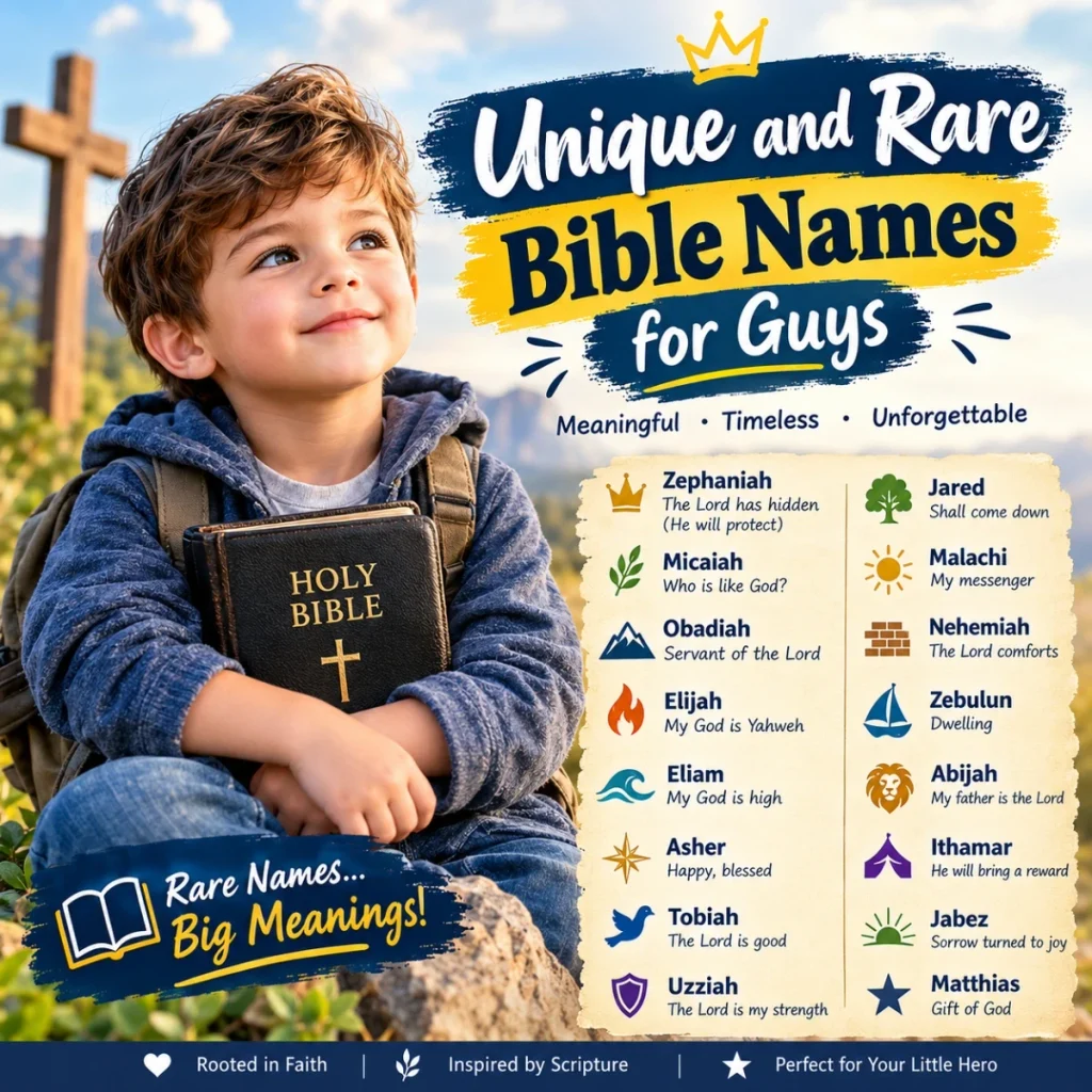 Unique and Rare Bible Names for Guy