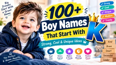 100+ Boy Names That Start With K Strong, Cool & Unique Ideas