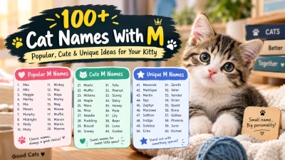 100+ Cat Names With M Popular, Cute & Unique Ideas for Your Kitty