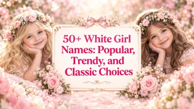 50+ White Girl Names Popular, Trendy, and Classic Choices