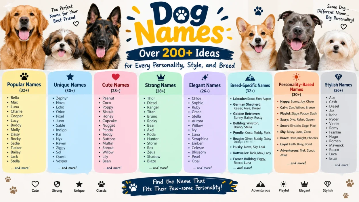 Dog Names Over 200+ Ideas for Every Personality, Style, and Breed