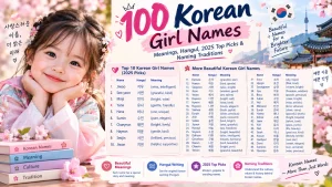 100 Korean Girl Names Meanings, Hangul, 2025 Top Picks & Naming Traditions