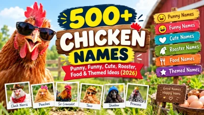 500 Chicken Names Punny, Funny, Cute, Rooster, Food & Themed Ideas (2026)