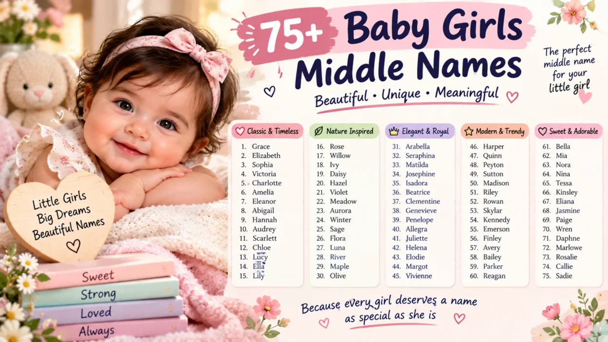 75+ Baby Girls Middle Names