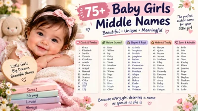 75+ Baby Girls Middle Names