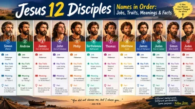 Jesus 12 Disciples Names in Order Jobs, Traits, Meanings & Facts